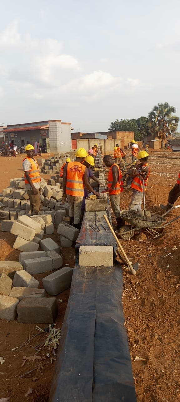 School Wall Fence Construction
